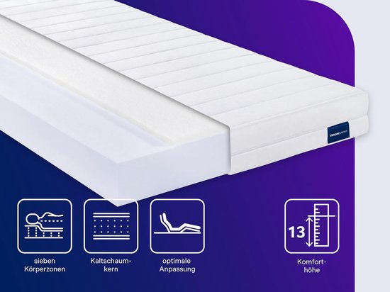 Rolmatras Comfort - Slaapmatras - Ontspannen Slapen - Inclusief Hoes - 80 x 200 cm - Wit van Merkloos — afbeelding 5