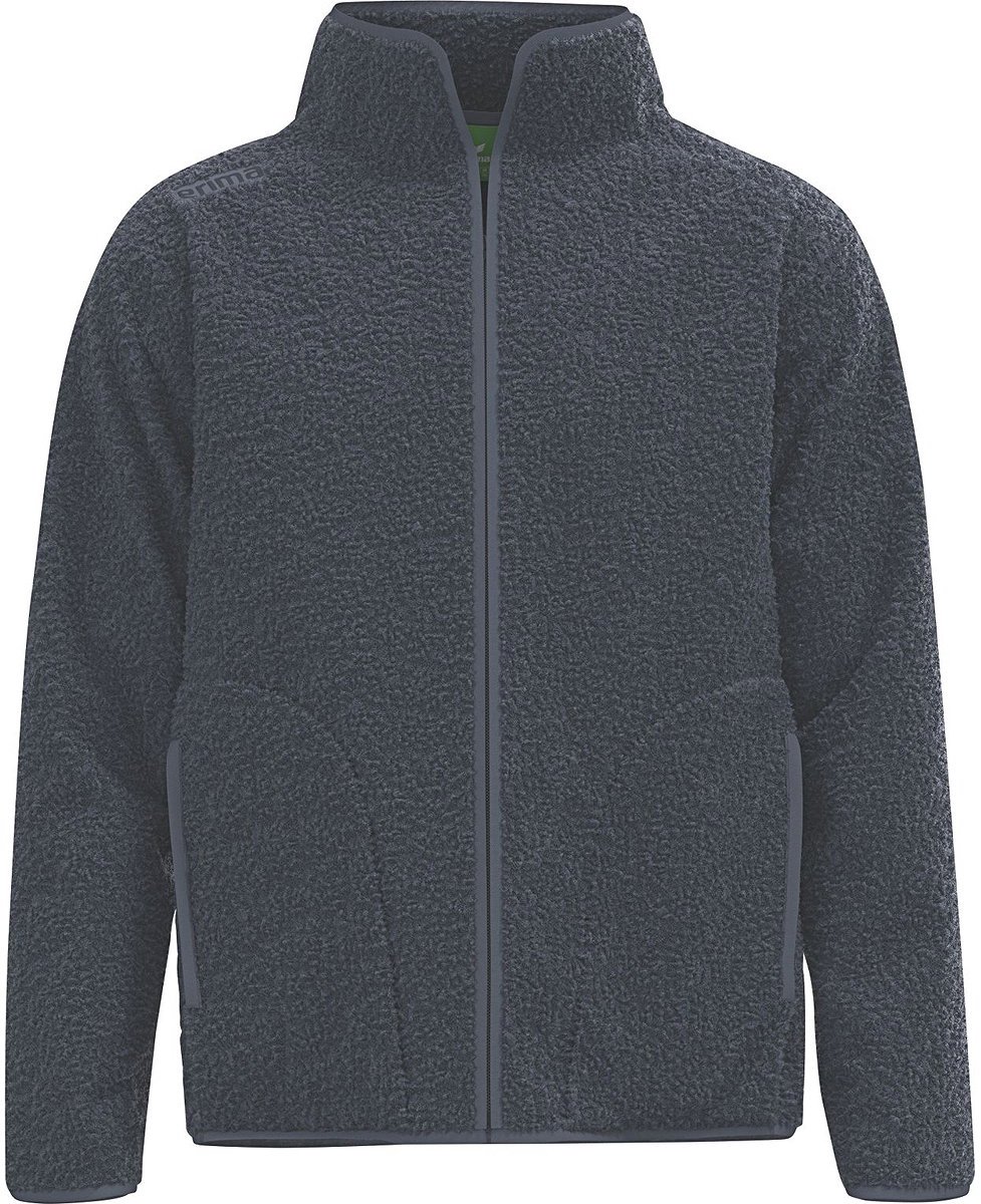 Erima Ts Fleece Jack Heren - Slate Grey | Maat: L