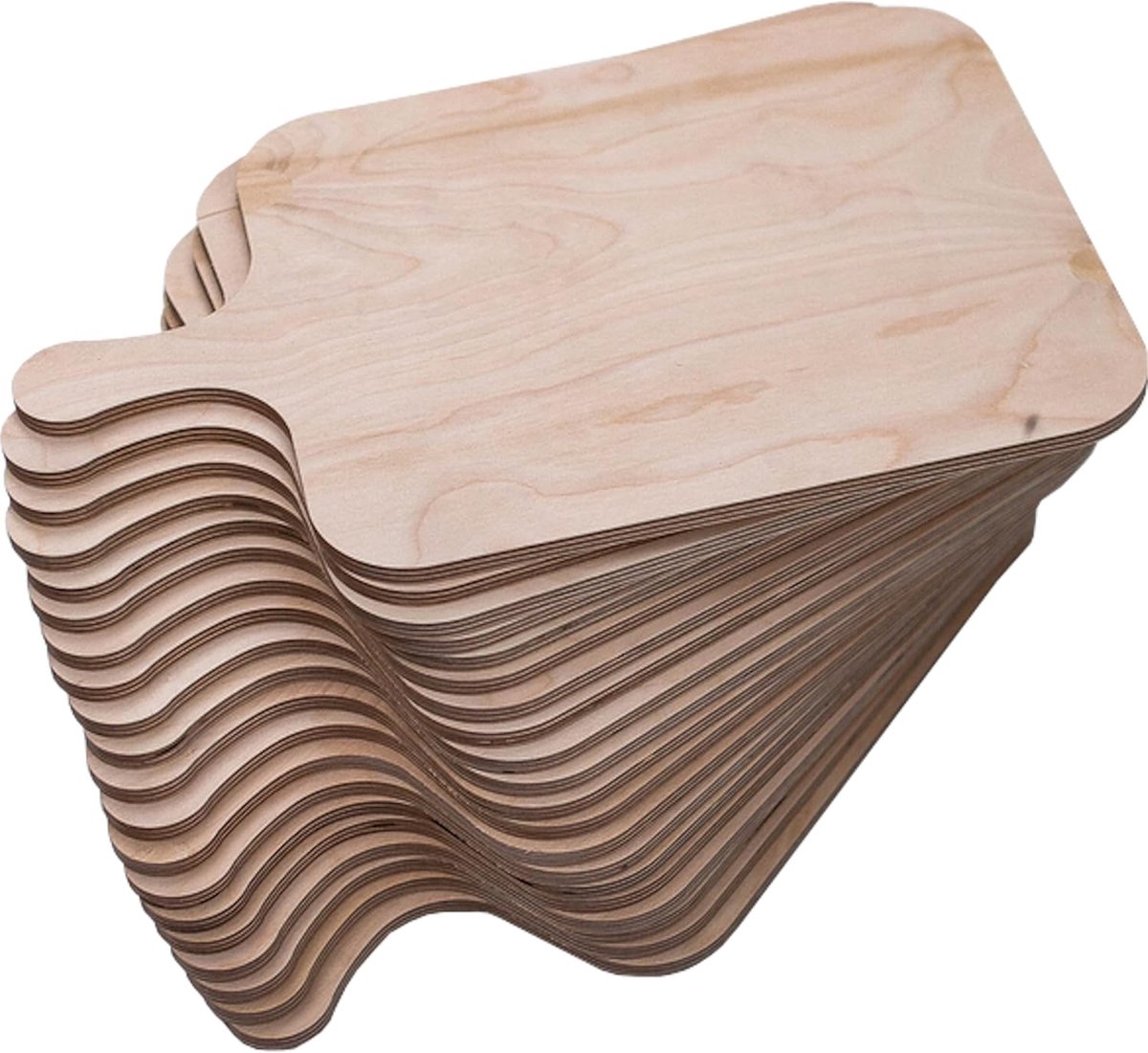Flammkuchenplanken Set - Pizza Borden - Rustiek Serveren - Massief Berkenhout - Maat L