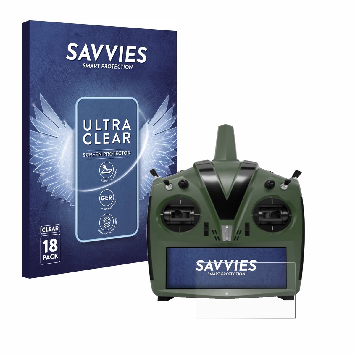 Savvies - Screenprotector voor VBar Control Evo - Folie Beschermfolie transparant 18 Stuks