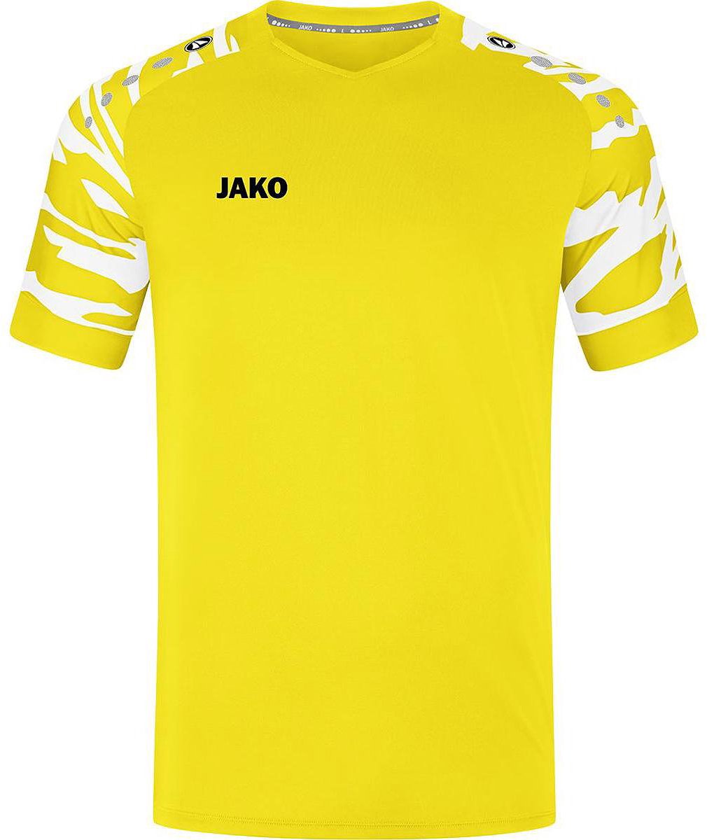 Jako Wild Shirt Korte Mouw Heren - Citroen / Wit | Maat: XL
