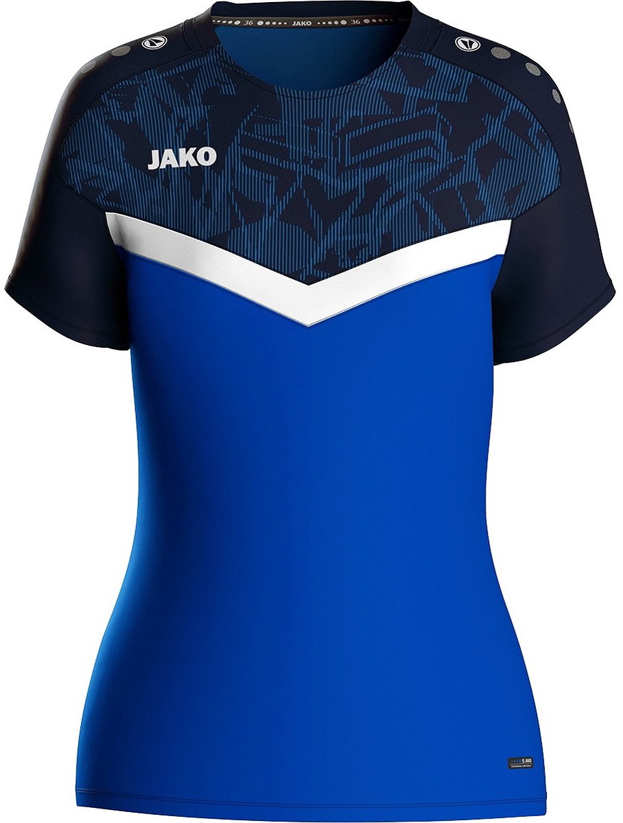 Jako Iconic T-Shirt Dames - Royal / Marine | Maat: 34