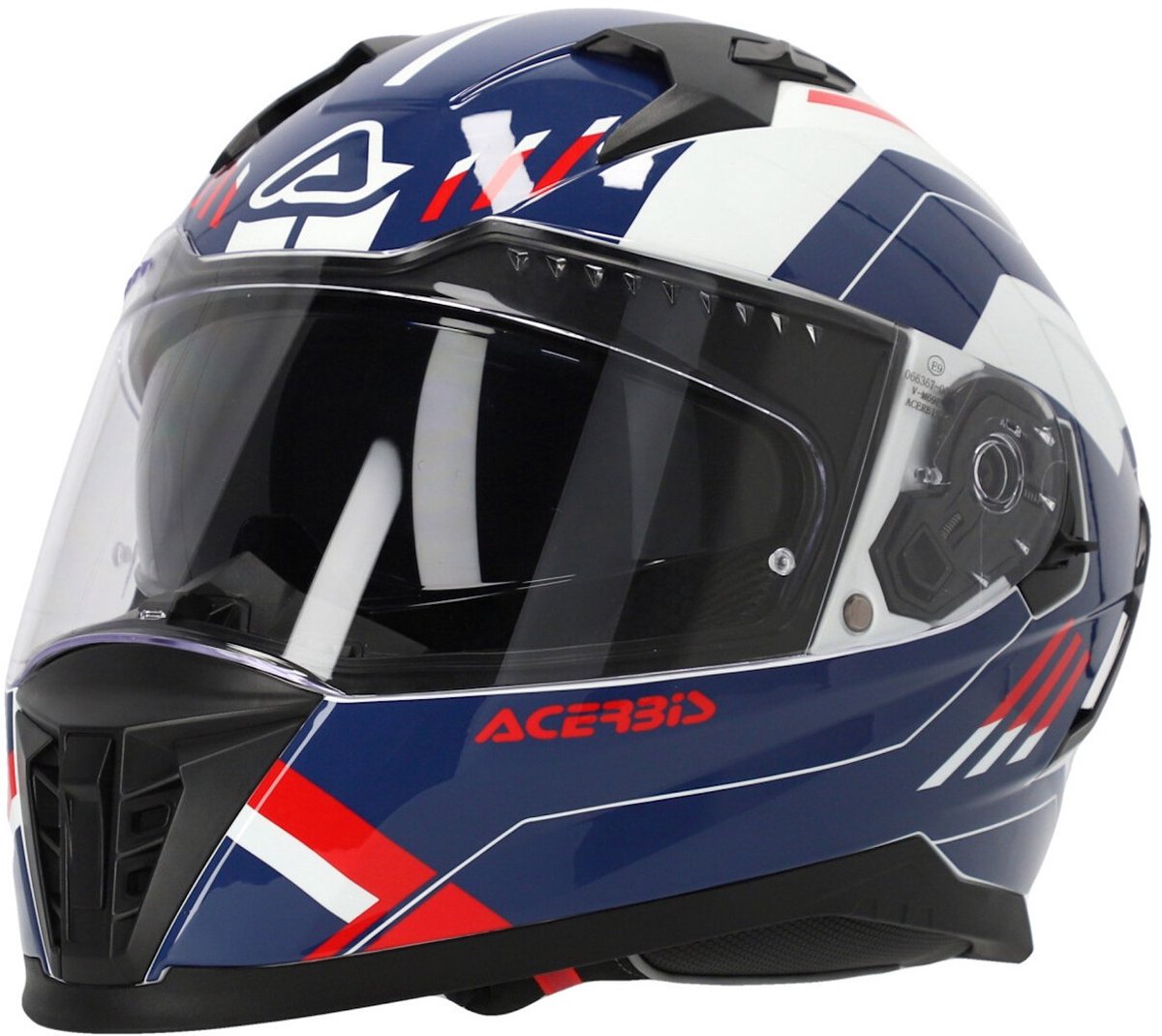 Acerbis X-Way Graphic Wit Blauw Rood Systeemhelm - Helm