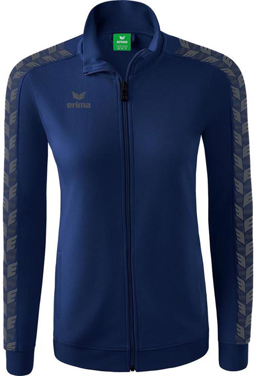 Erima Essential Team Tracktop Jack Dames - New Navy / Slate Grey | Maat: 34