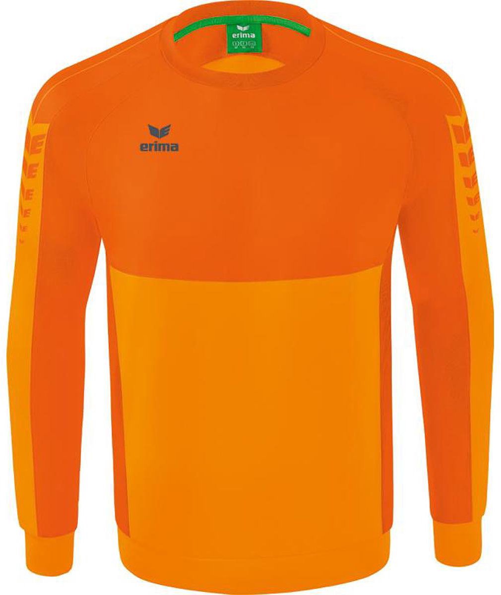 Erima Six Wings Sweatshirt Heren - New Orange / Oranje | Maat: S