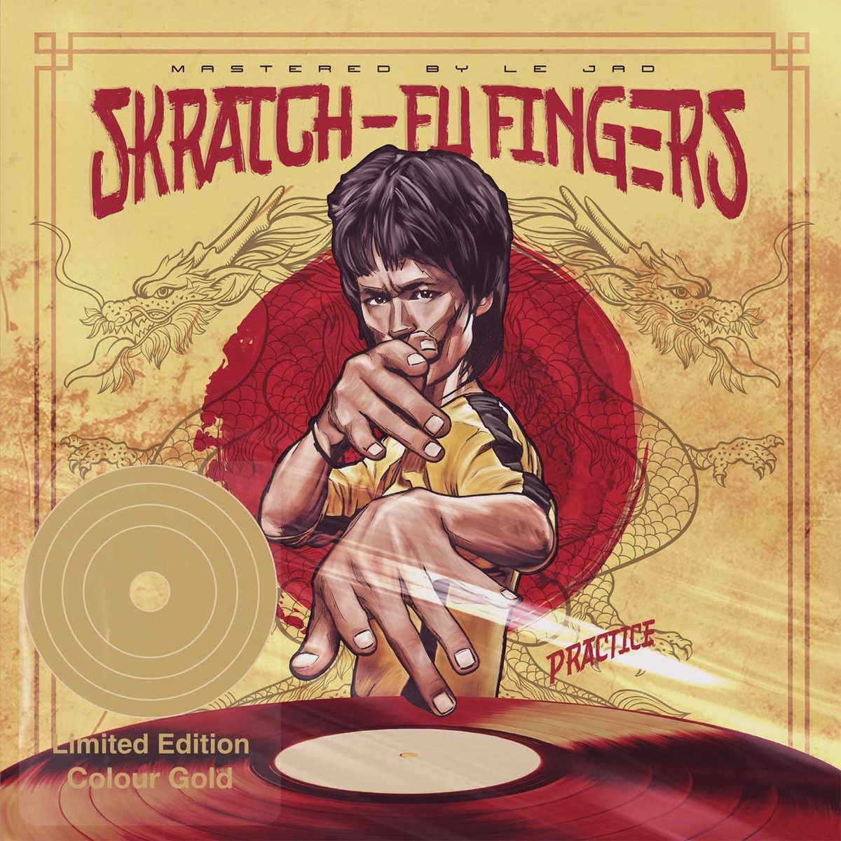 Vinyl Oefenplaat - Scratch Plaat - DJ Scratchen - Compact Formaat - 18 cm - Zwart
