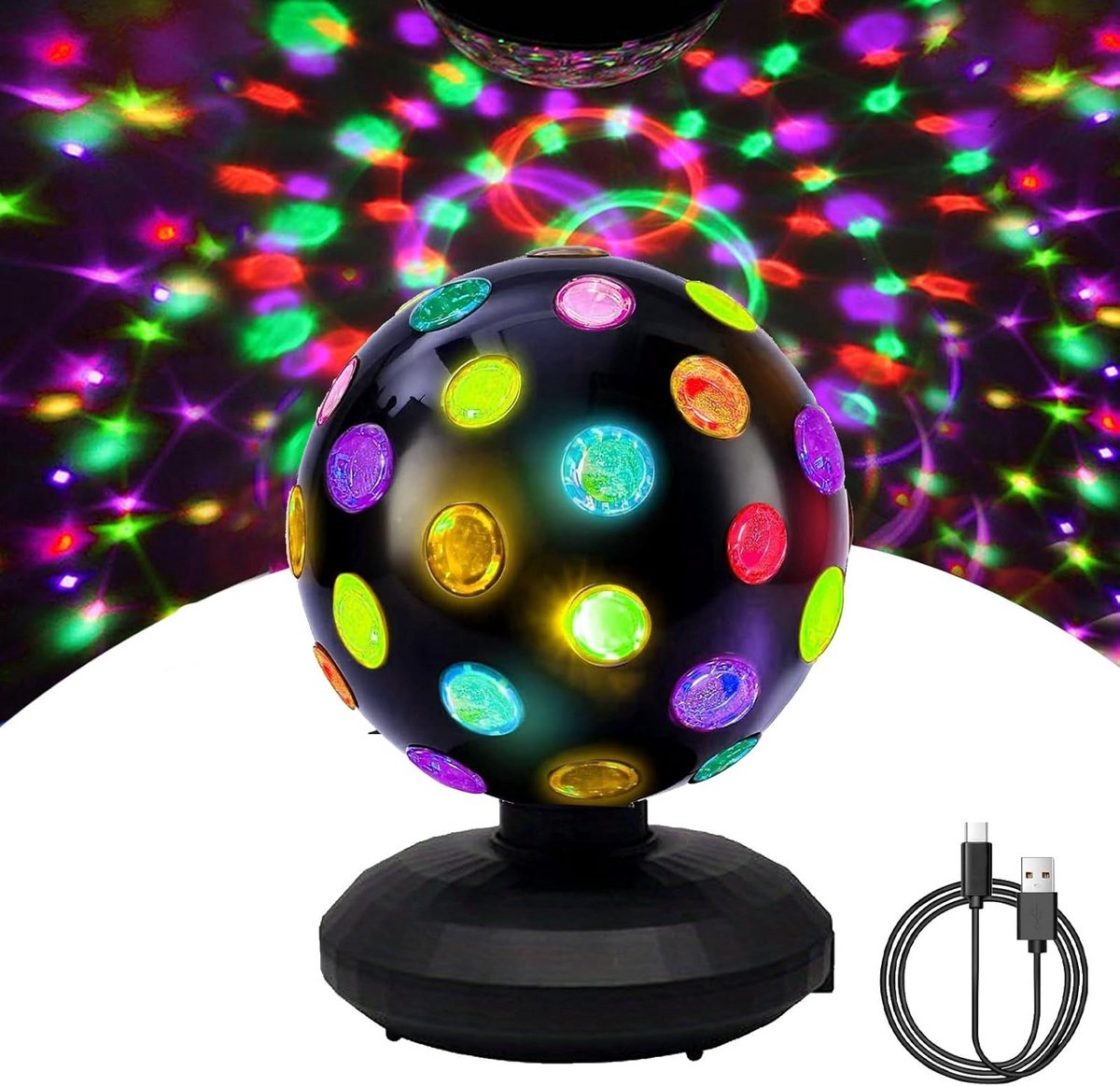 Draaibare Feestverlichting met Veelkleurige LED voor Disco en Feesten