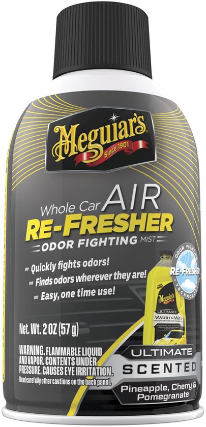 Meguiar's Whole Car Air Re-Fresher met Ultimate geur, 2 oz.