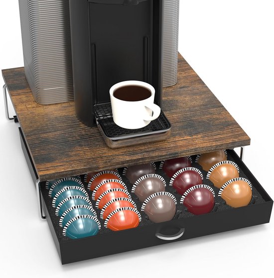 Rice Rat Vertuo Capsule Holder Drawer - Organizes 30 Nespresso Pods