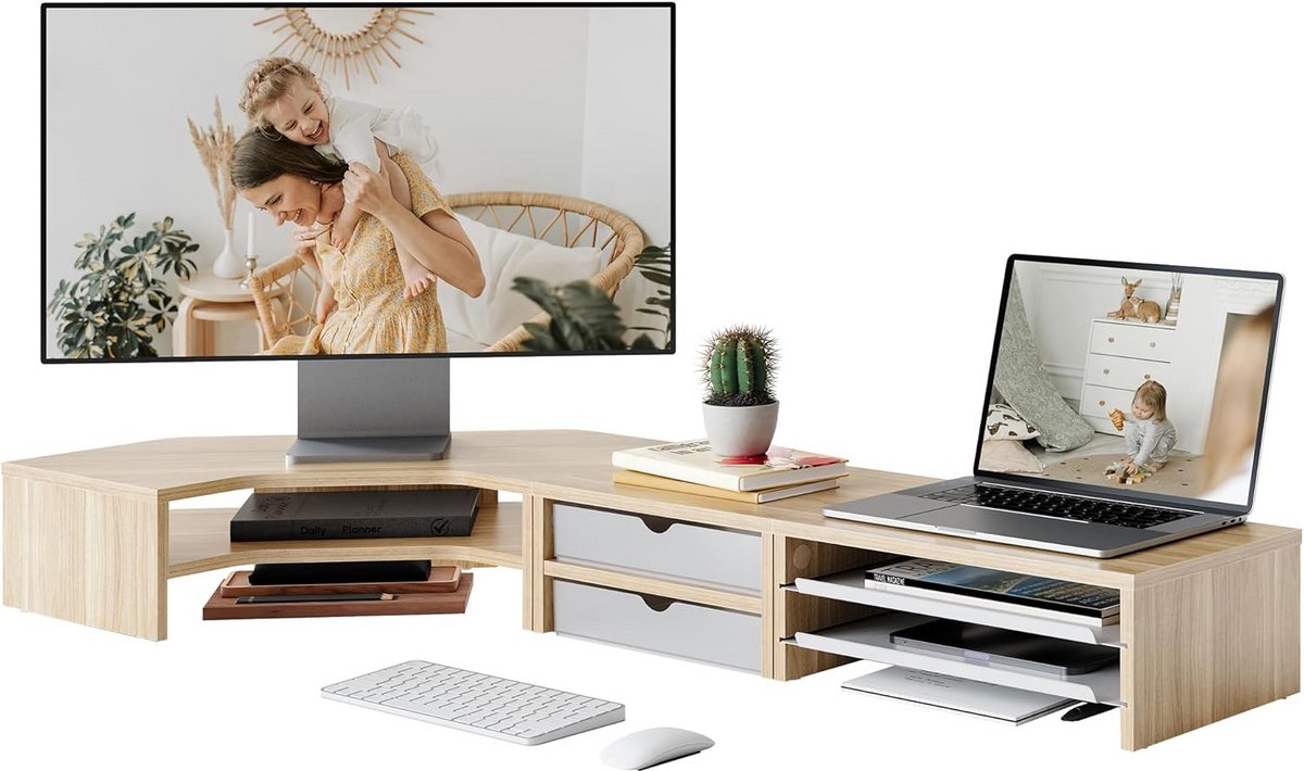 Modulaire Monitorstandaard Verhoger met 3 Delen