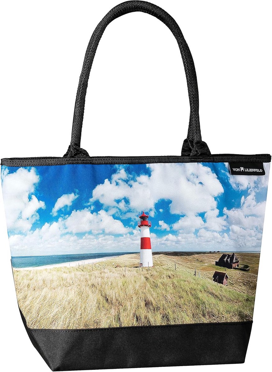 Grote Dames Shopper Tas Strandtas Kantoor met Vuurtorenprint Duurzaam