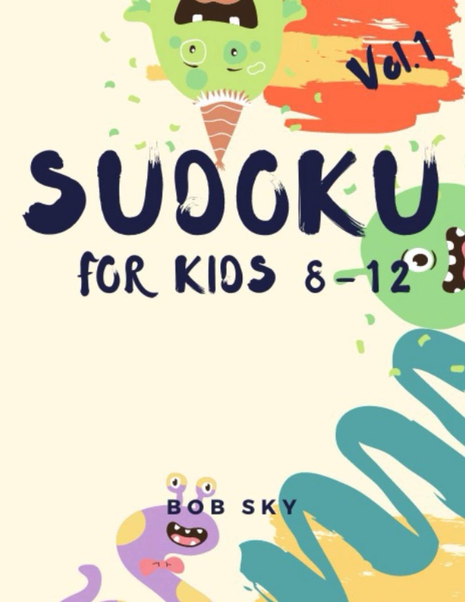Sudoku Puzzelboek voor Kinderen 8-12 Jaar - 100 Makkelijke Ruitjespuzzels