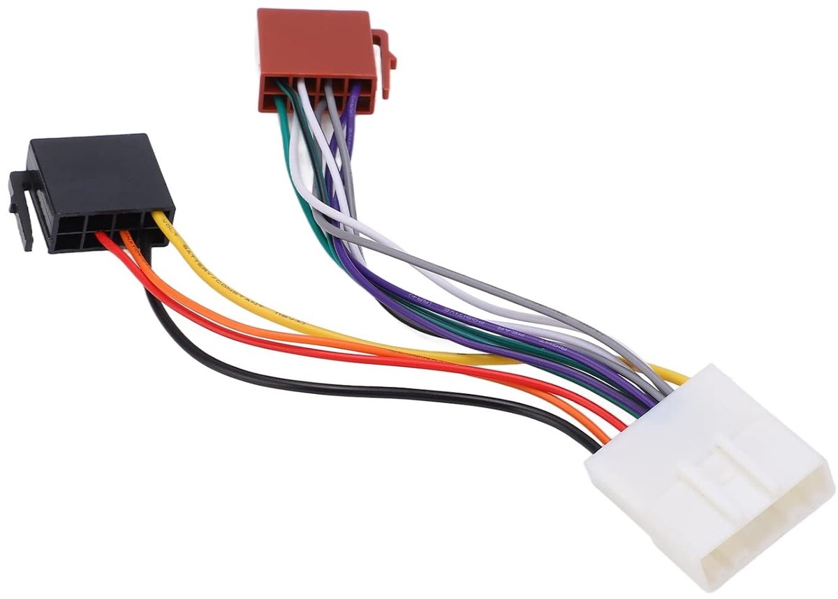Allecto - Car Radio Adapter - ISO Kabel - Gemakkelijk te installeren - Geschikt voor Nissan Juke - Stereo aansluiting - Hoogwaardige kwaliteit - Ge...