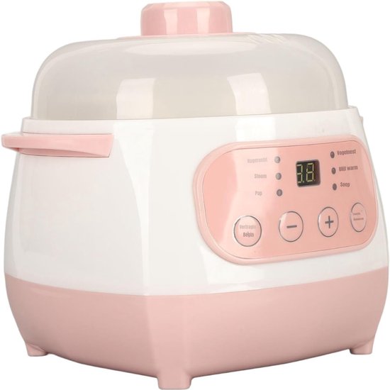 RWB® Slowcooker met Timer - Slowcooker op Timer - Slowcooker - Roze - 25 x 25 x 23 cm