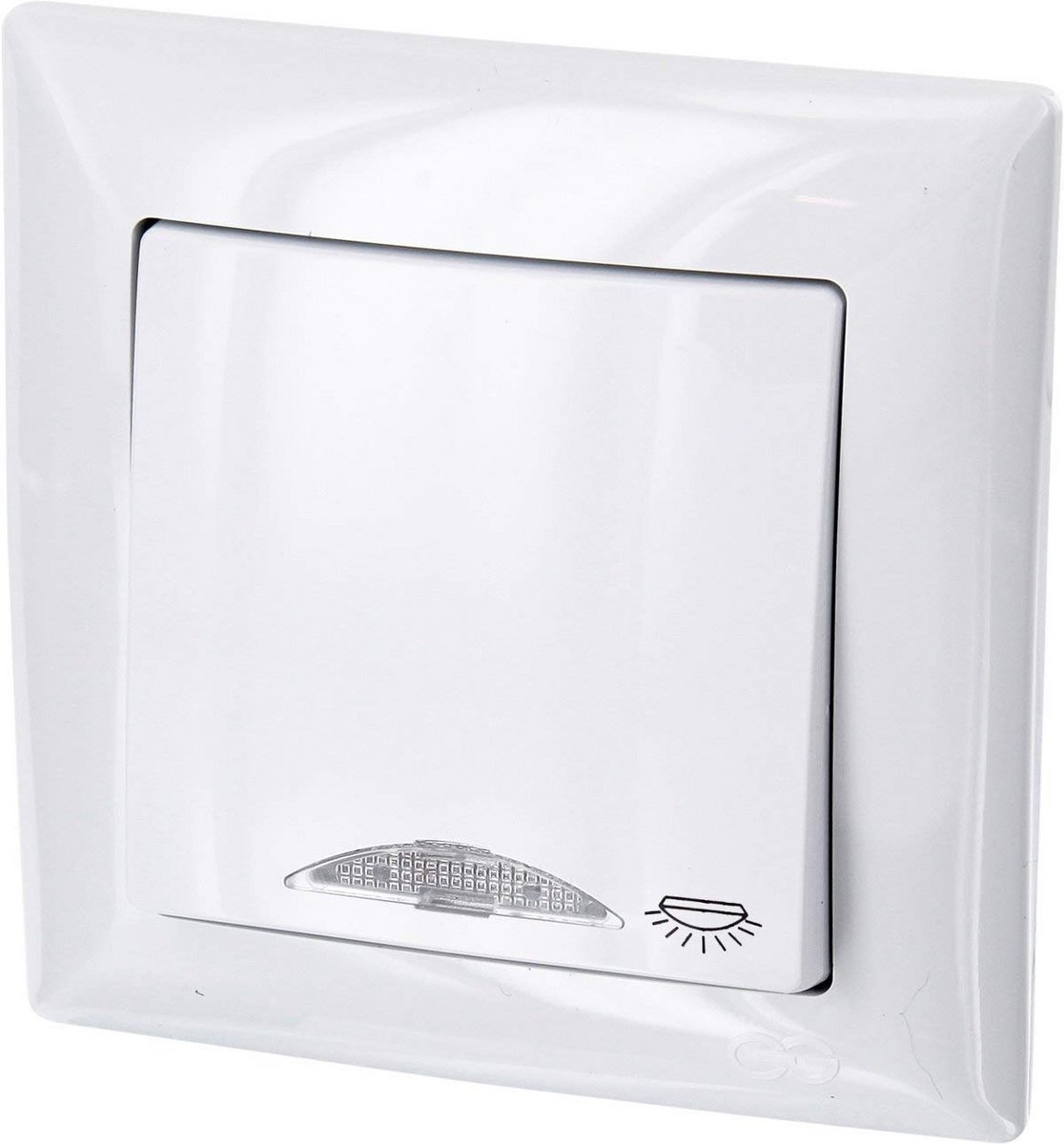 Drukknop met LED Verlichting voor Binnenmontage - Zuiver Wit