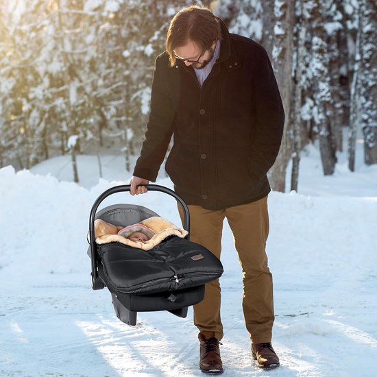 Verstelbare Winter Voetenzak voor Baby Autostoel - Waterdicht en Warm van Merkloos — afbeelding 4