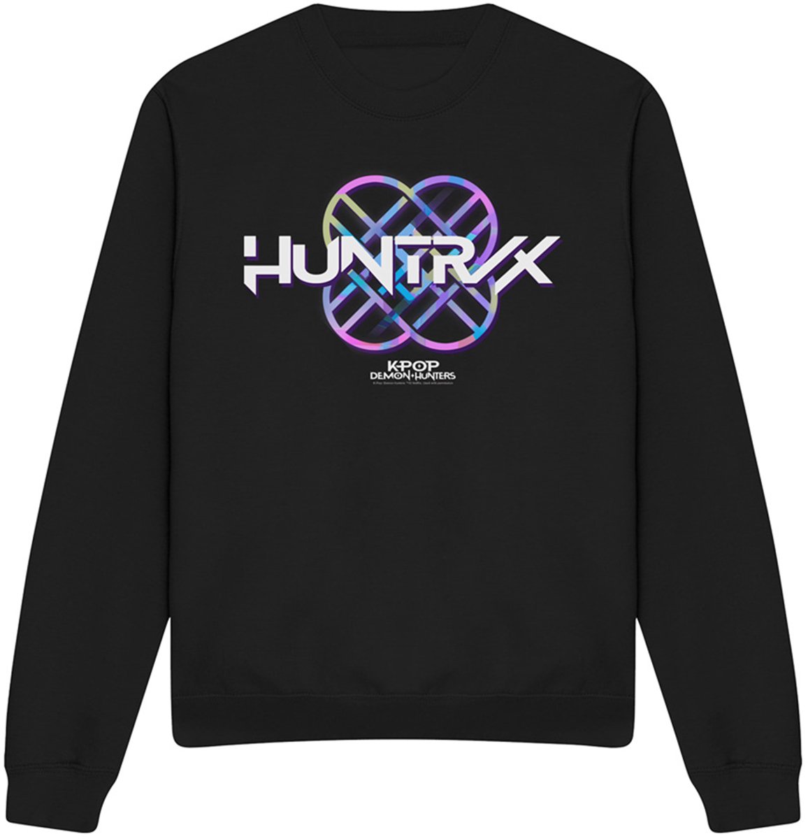Kpop Demon Hunters Huntrix Huntrx Pastel Logo sweatshirt - Zwart - M