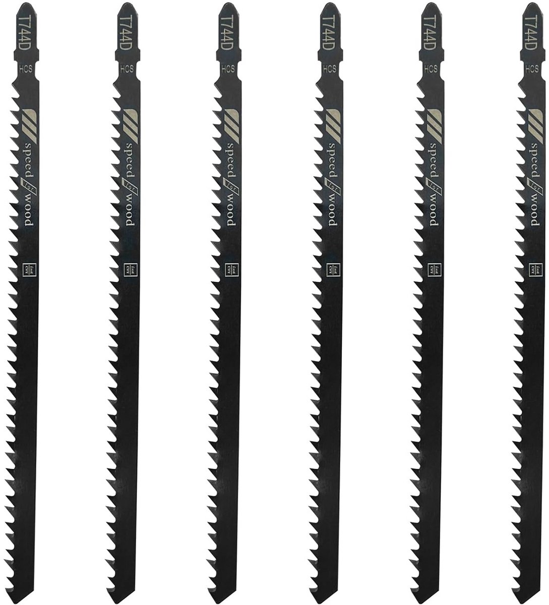 Set van 6 Professionele Decoupeerzaagbladen voor Hout, Kunststof en PVC