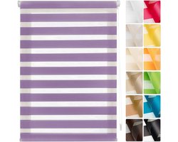 Plisségordijn zonder boren 50 x 230 cm - Ondoorzichtig en lichtdoorlatend