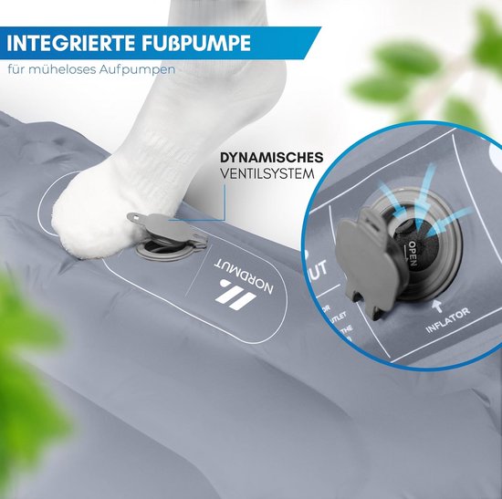 Zelfopblazende slaapmat voor 2 personen - 10 cm ultracomfortabele outdoor matras van Quechua — afbeelding 4