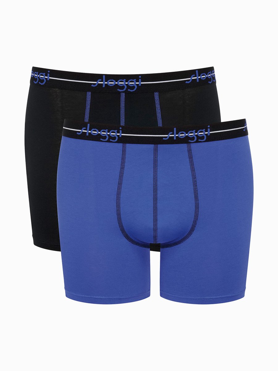 sloggi Langer Boxer Blue Start