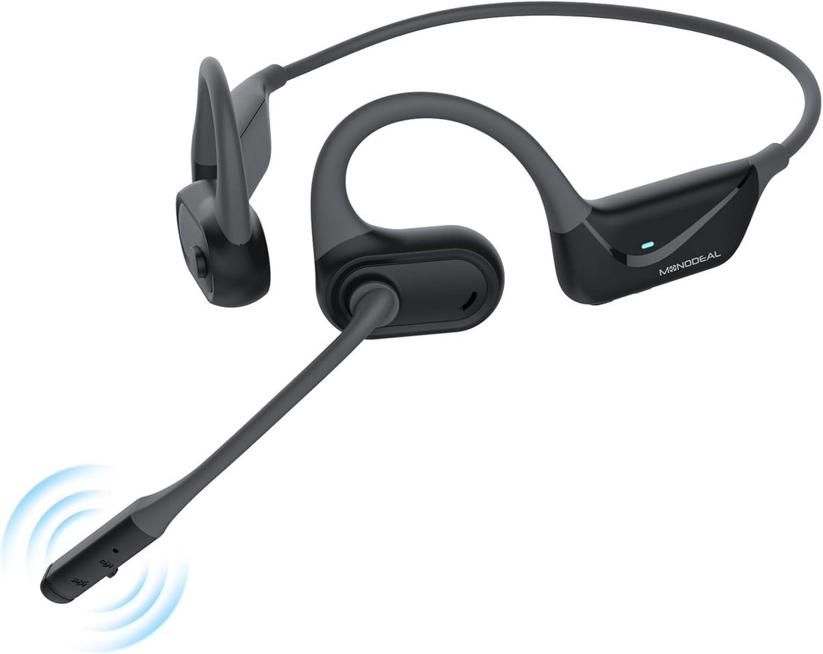 Draadloze Bluetooth headset met microfoon en ruisonderdrukking voor kantoor en autorijden