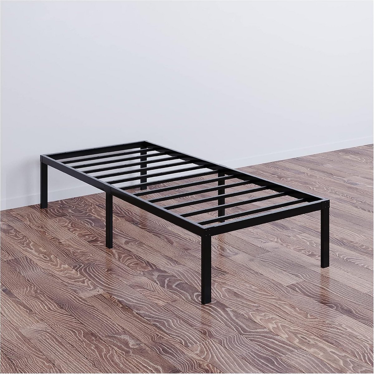Metalen Onderstel voor Bed 90x200 cm - Stevig en Ruimtebesparend Bedframe voor Tweepersoonsbedden - Eenvoudige Montage in Zwart