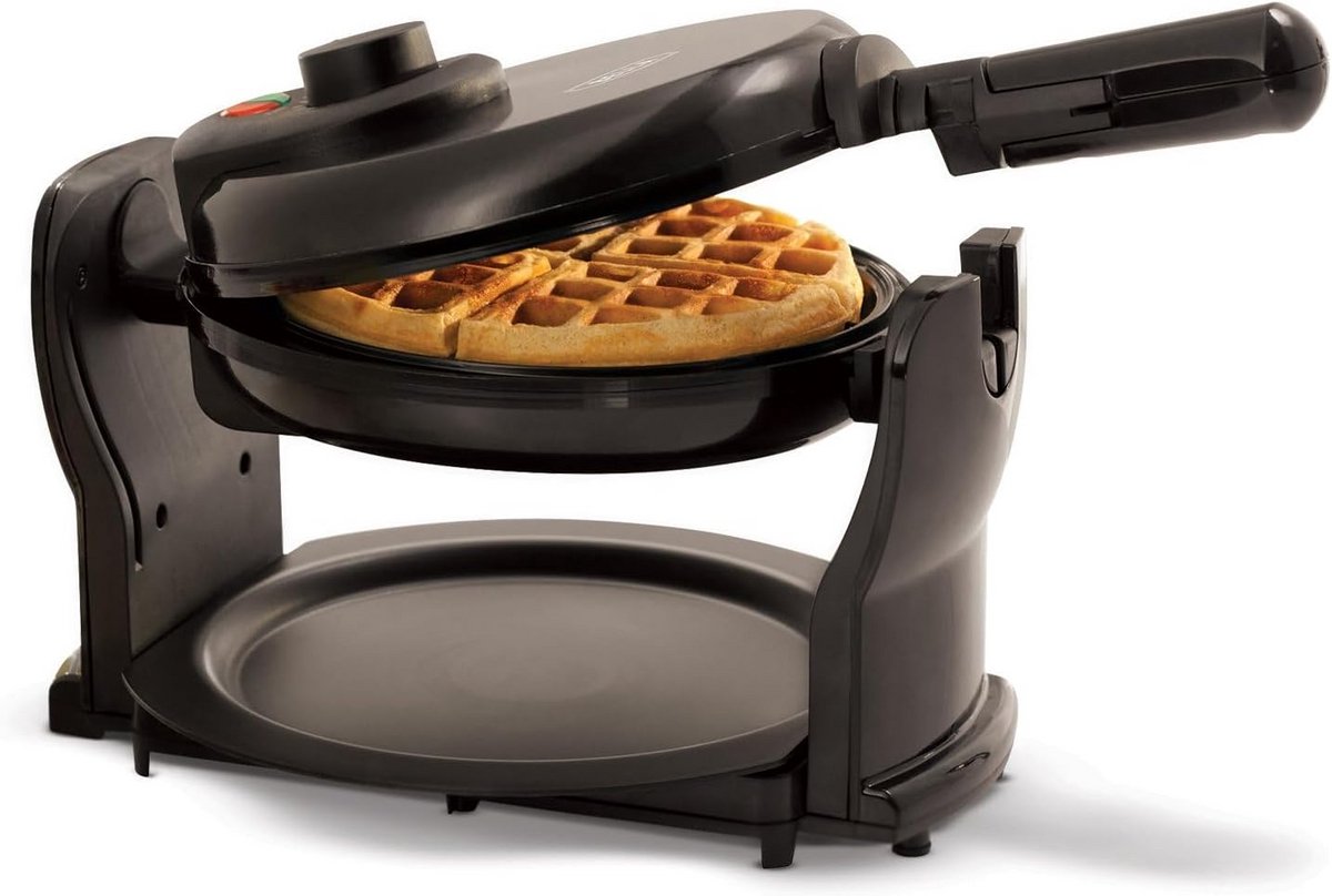 Roterende Wafelijzer voor Perfect Gebakken Wafels