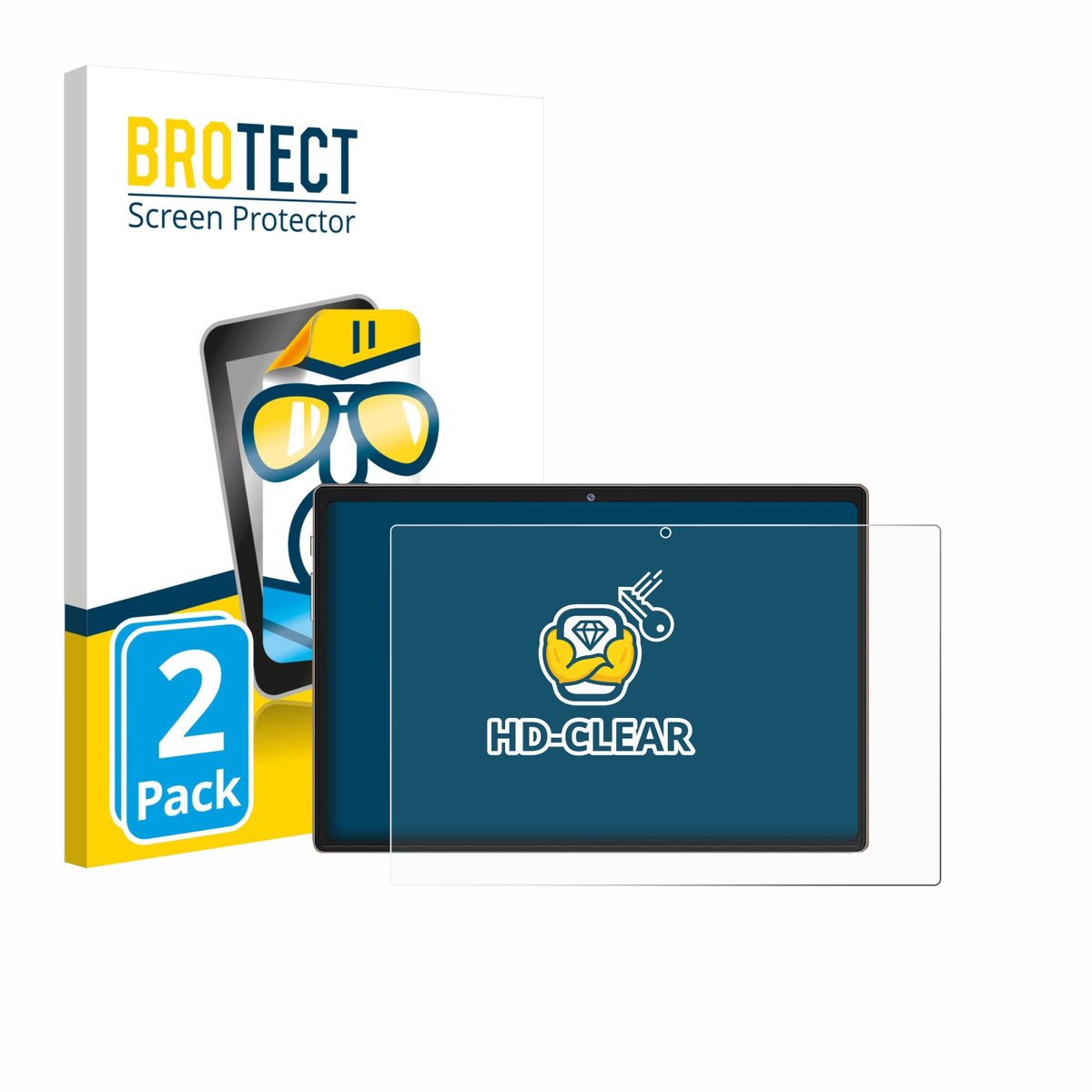 BROTECT - Screenprotector voor Dghrti TAB30 10.1" - Folie Beschermfolie transparant 2 Stuks