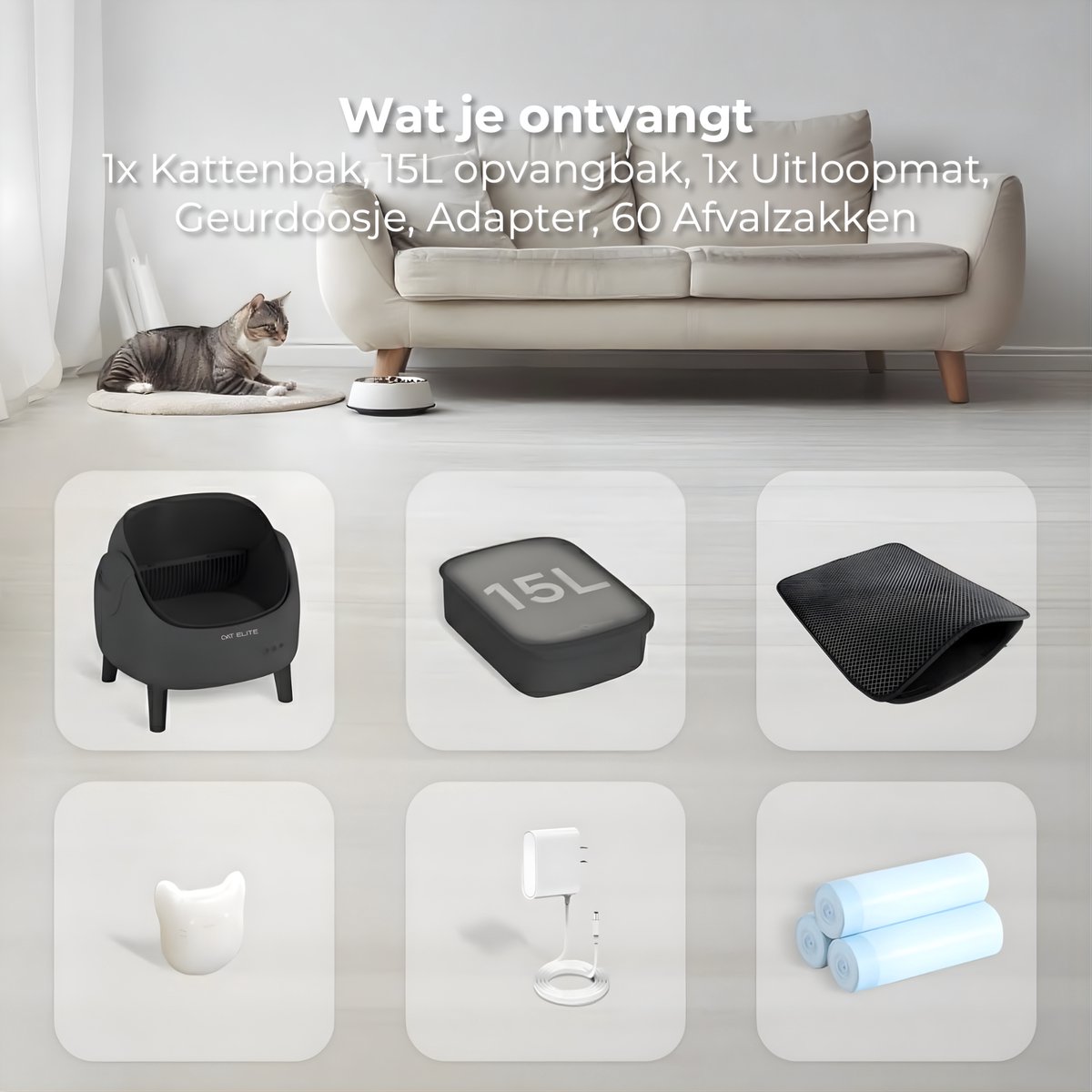 CatElite Ease - Slimme Automatische Kattenbak thumbnail 6