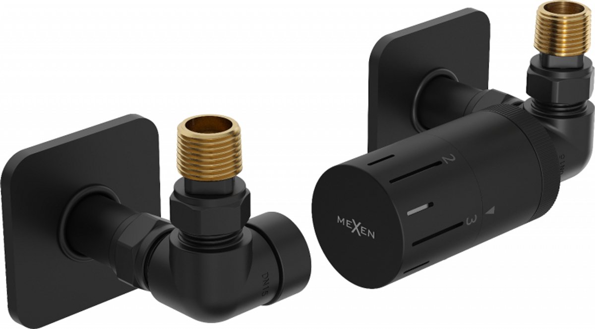 Mexen G05 axiale thermostatische set met S-afdekking, zwart - W903-958-909-70
