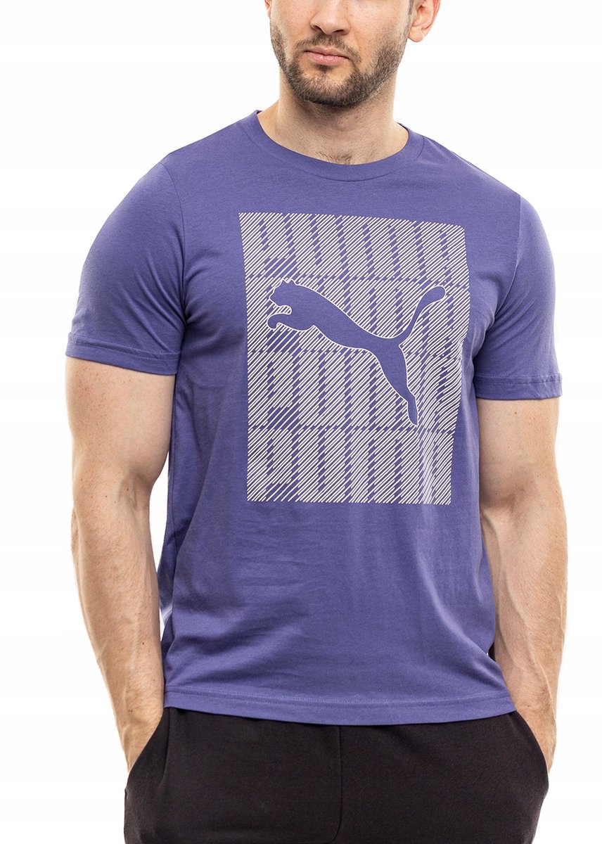 PUMA T-shirt Heren – Katoen Blauw