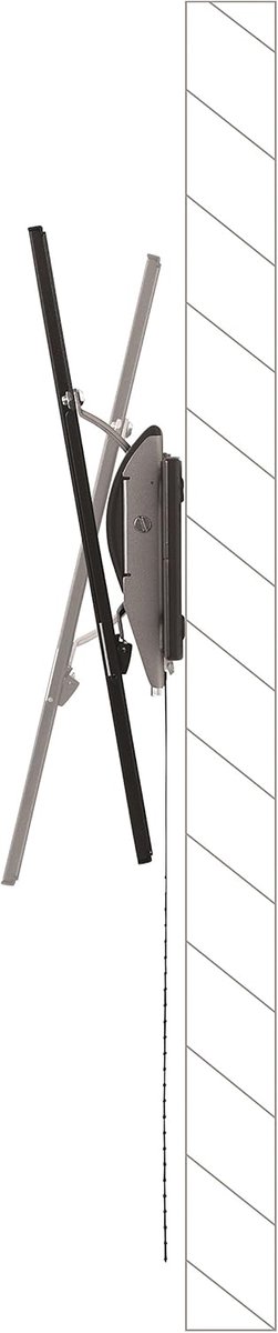 TV Wandhouder - Universele Beugel - Ruimte Besparen - Kantelbaar Ontwerp - 3-30 Inch - Zilver