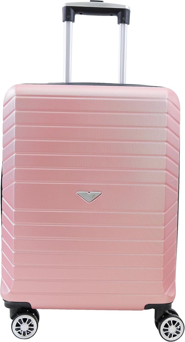 Harde Koffer - Reiskoffer Trolley - Vakantie Reizen - 8 Stevige Wielen - 55x39x22cm - Geel
