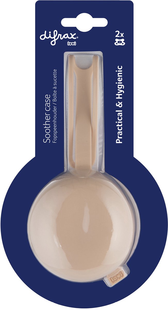 Difrax Siliconen Fopspeenhouder - Nude van Difrax — afbeelding 3
