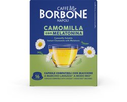 Caffè Borbone - Lavazza A Modo Mio - Kamille thee - Camomilla con Melatonine - 16 theecapsules