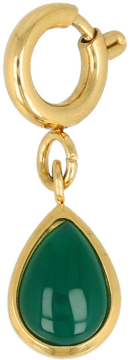 My Bendel - Groene Agaat Bedel • Groei & Harmonie - met Luxe Cadeauverpakking | Sieraden Voor Dames