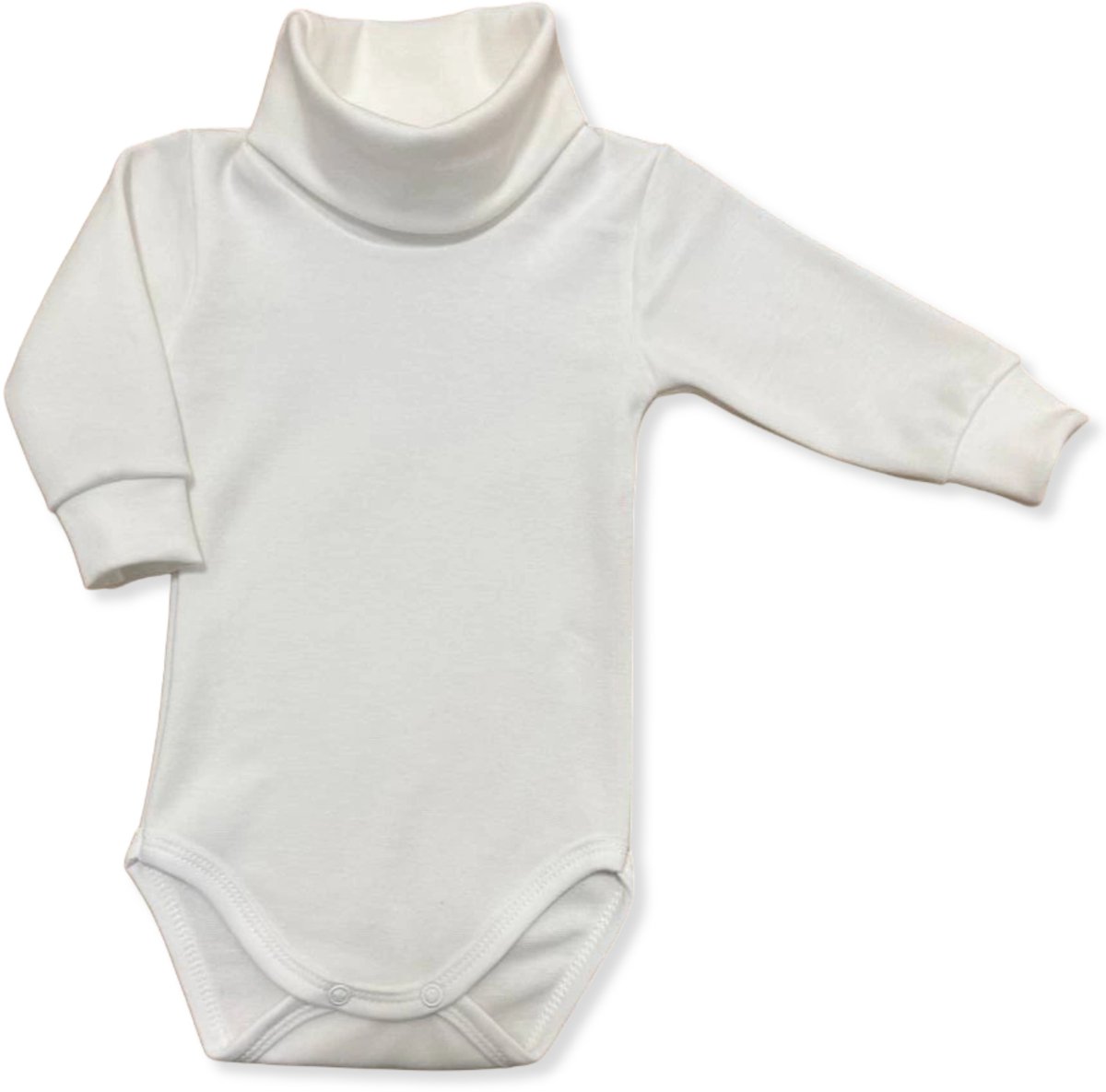 Dartomik - Babybody met Coltrui - Lange Mouw - Rompertje - Effen Kleur
