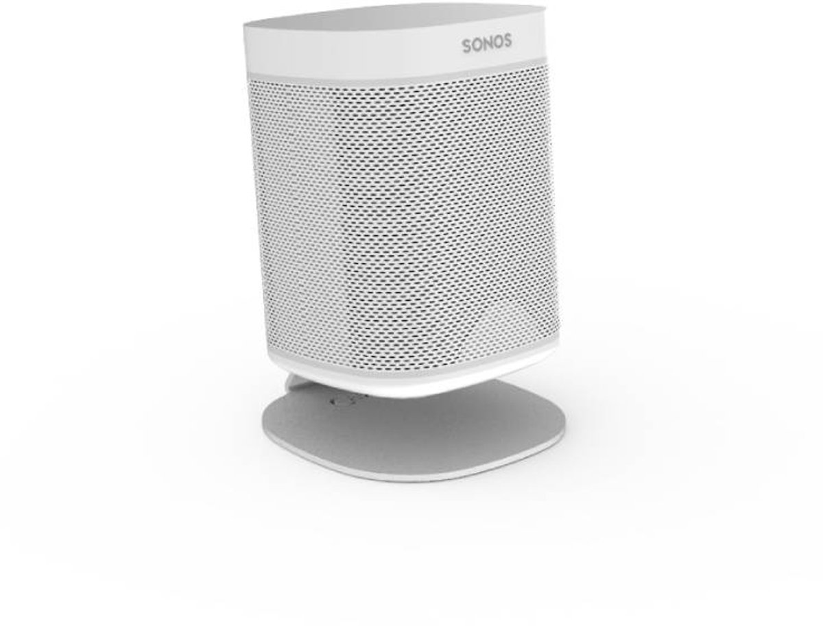 Cavus - Tafelstandaard voor Sonos One (SL) - Geschikt voor plaatsing op een meubel – Wit [ook geschikt voor Sonos Play:1]
