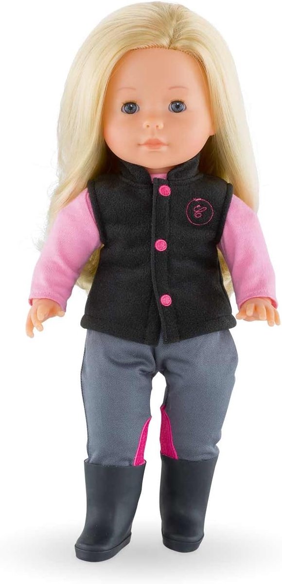 Poppenkleding - Poppenjurk - Poppen aankleden - Paardrijden thema - 12x20cm — afbeelding 4