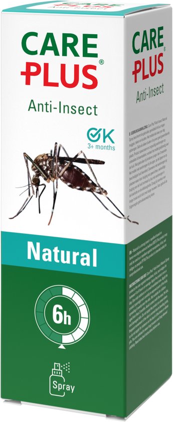 Care Plus Anti-Insect Natural Spray, 60 ML - muggenspray - natuurlijk