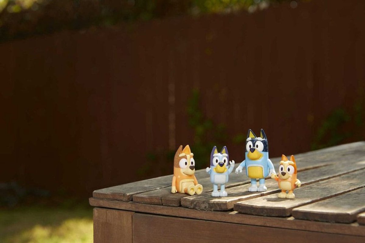 BLUEY - 4 speelfiguren Familie: Bluey, Bingo, Bandit & Chilli - Speelfigurenset — afbeelding 11