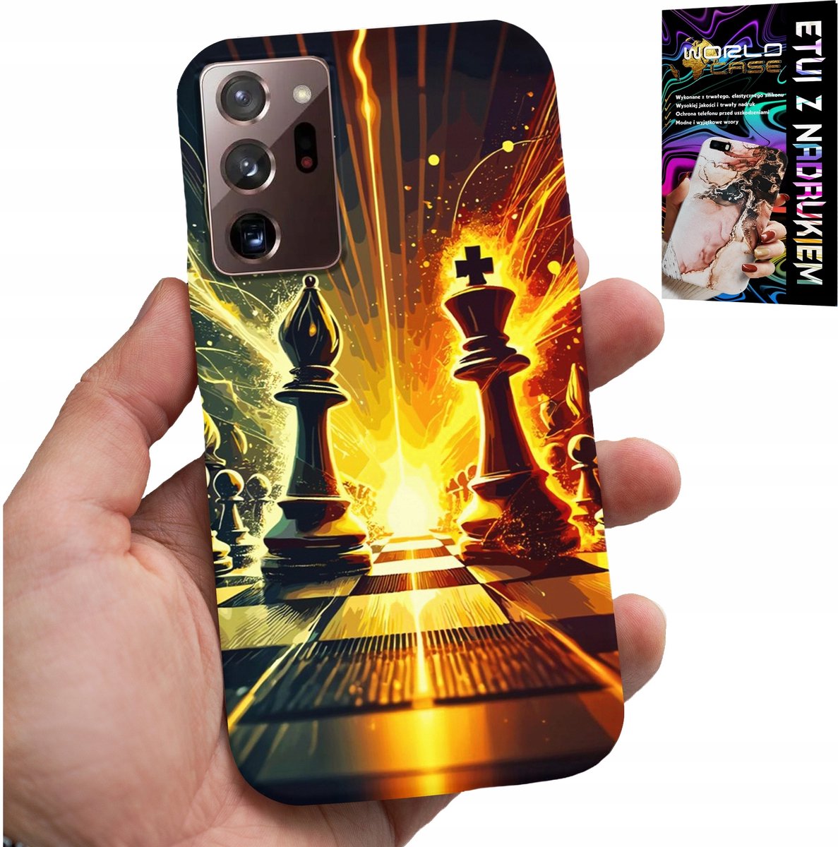 HOESJE VOOR SAMSUNG NOTE 20 ULTRA - SCHAAKBORD, VOOR SCHAAKSPELER PION