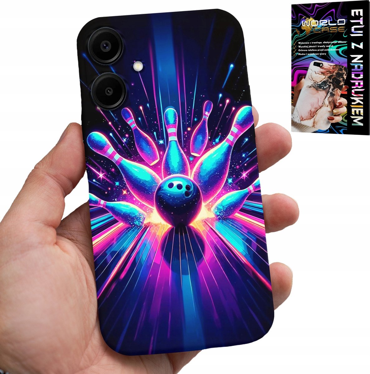 HOESJE VOOR SAMSUNG GALAXY A06 5G - BOWLING STRIKE COVER, ACHTERKANT