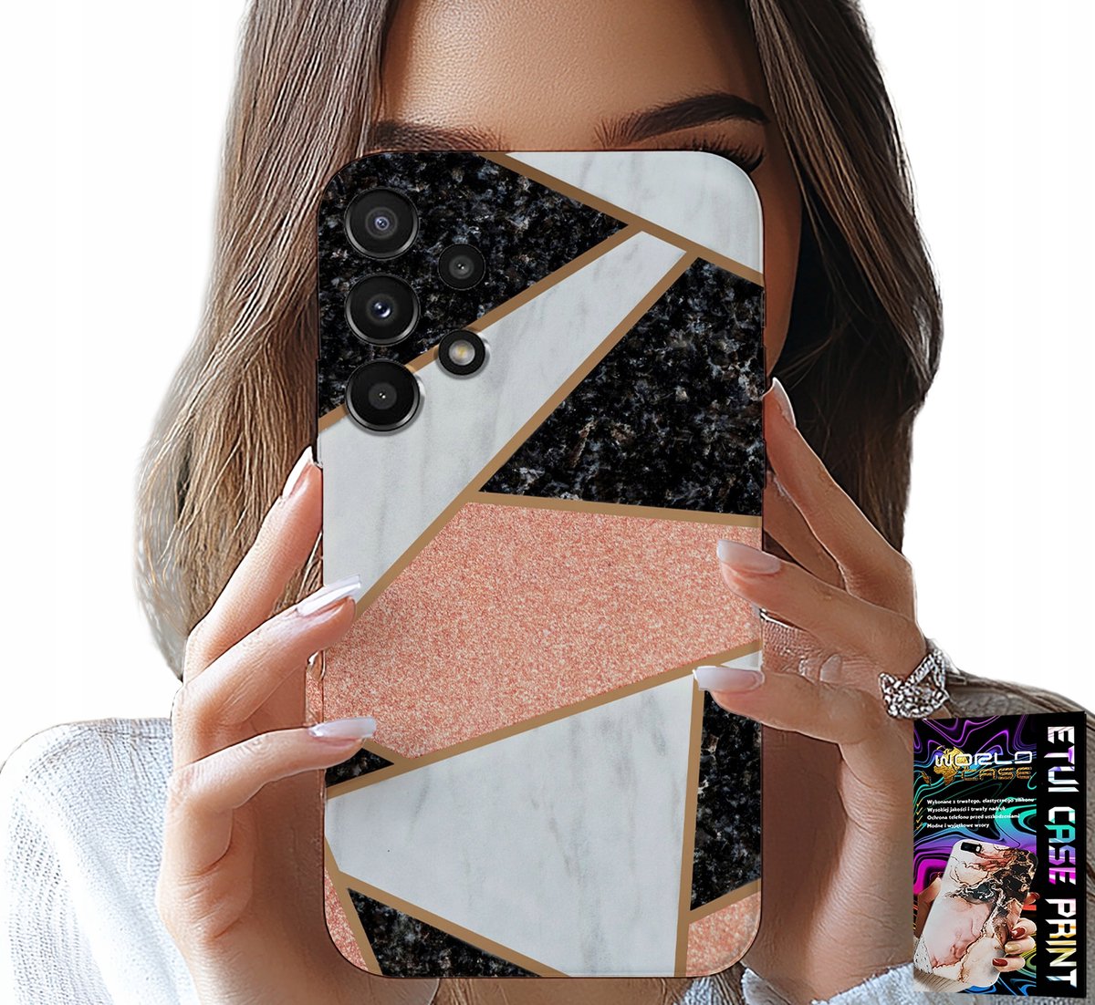 HOESJE VOOR SAMSUNG GALAXY A32 5G - ELEGANT EN MODIEUS ONTWERP HOESJE + GLAS