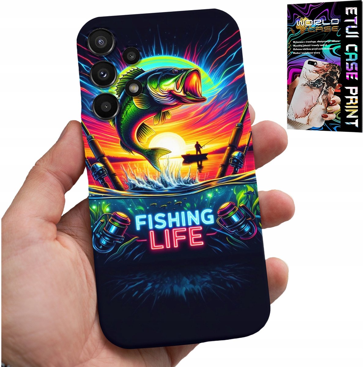 HOESJE VOOR SAMSUNG GALAXY A13 4G - VISPATRONEN VIS HENGEL RUGZAK