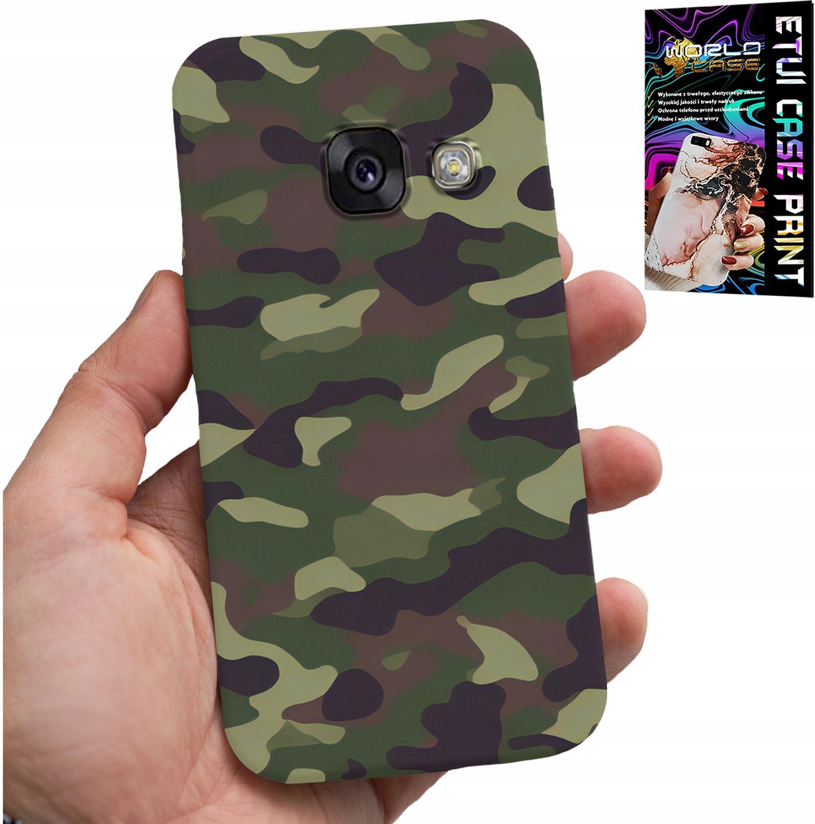 HOESJE VOOR SAMSUNG A5 2017 - CAMO, MILITAIRE KLEUREN MILITARIAFAN CASE