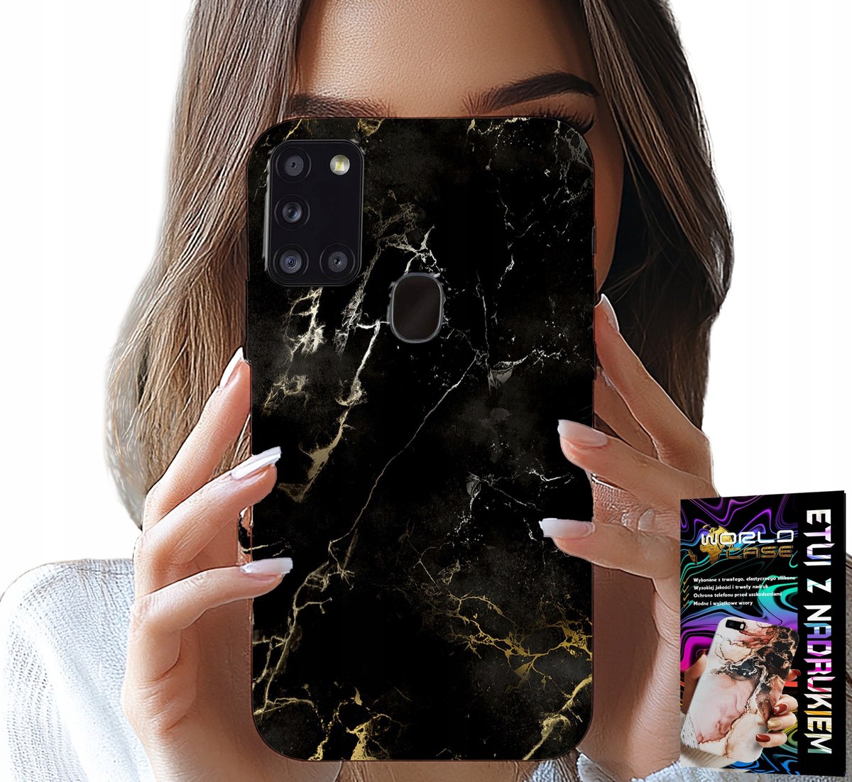 HOESJE VOOR SAMSUNG GALAXY A21S - ELEGANT STEENPATROON