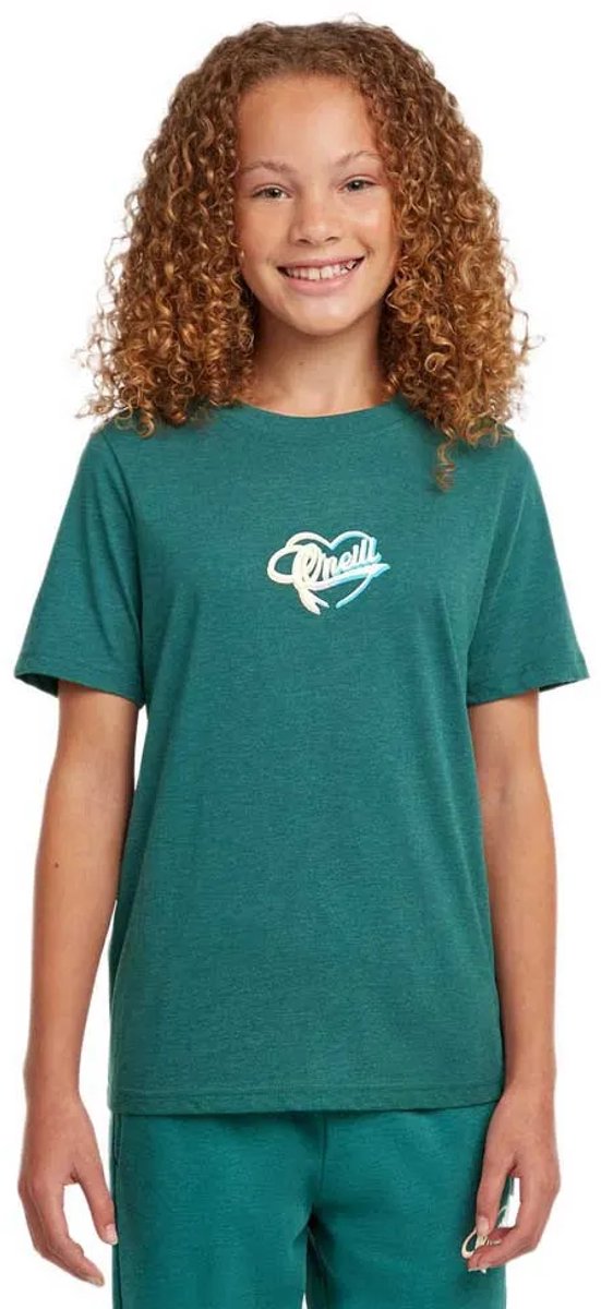 O´neill Script T-shirt Met Korte Mouwen 5-6 Years Meisje Botanical Heat