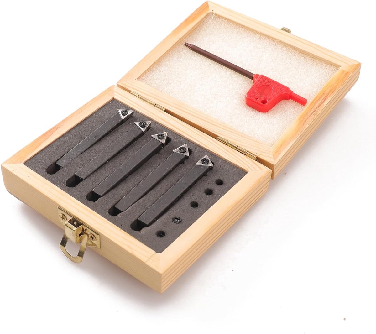 Indexeerbare Carbide Set - Draaigereedschap Houders - Precisie Bewerkingen - 5 Stuks Set - 1/4 Inch